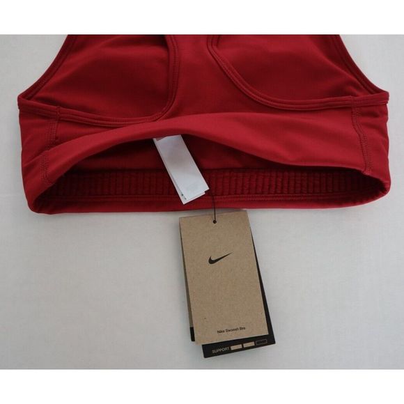 Nike BV3636 Women's Sz XS Red Dri-Fit Swoosh Logo Medium Support Sports Bra - Picture 5 of 7